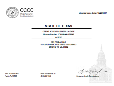 OCCC License